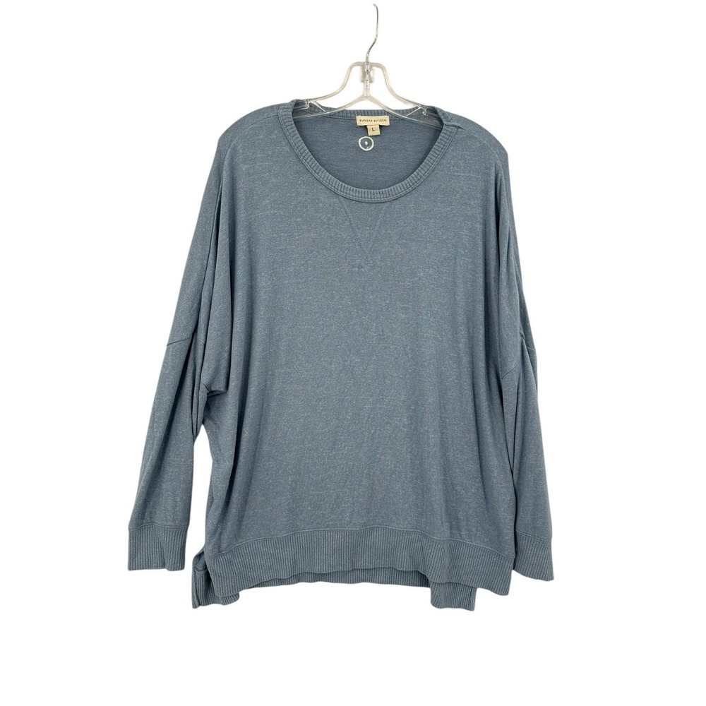 Sunday Citizen Sweater Womens Size L Soft Basic Timeless‎ Lounge Comfort Simple
